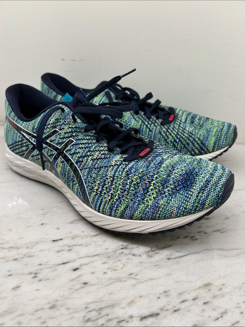 ASICS Knit Running Shoes - Blue Green Multicolor Men’s gel-ds trainer 24
